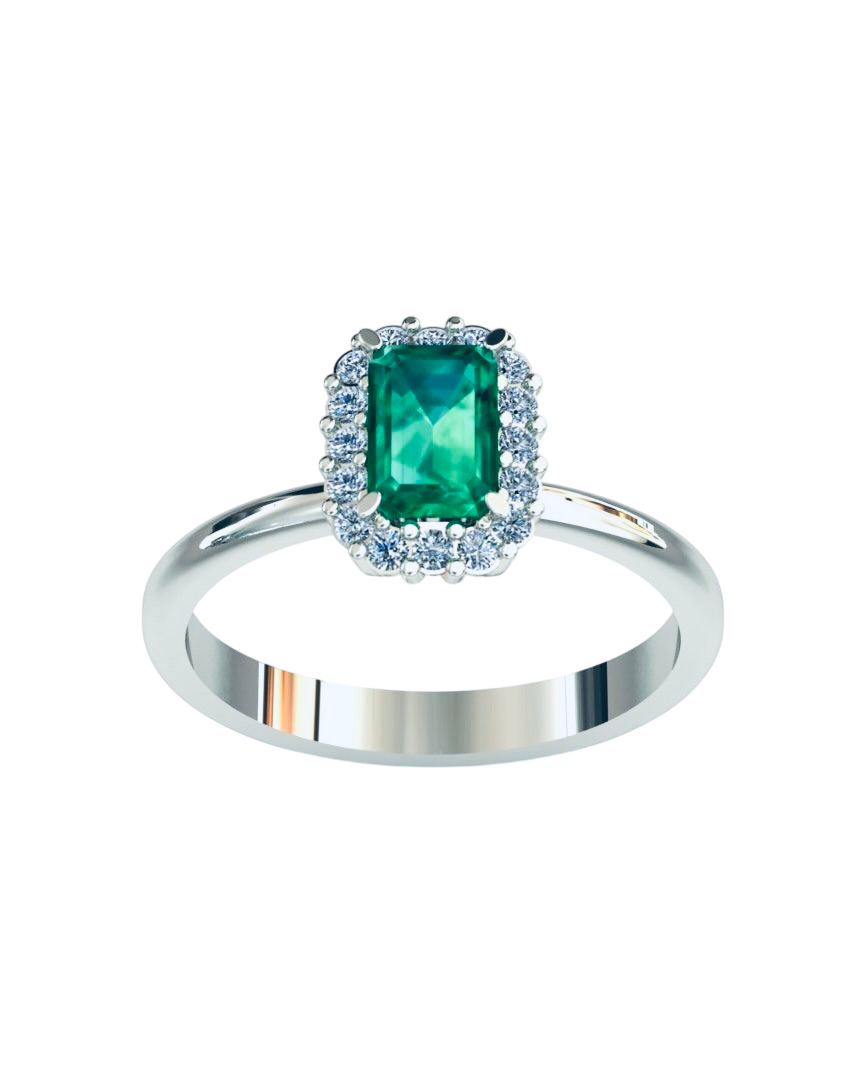 ALTINPEK GÜLCİHAN ZÜMRÜT PIRLANTA YÜZÜK - ALTINPEK Yüzük