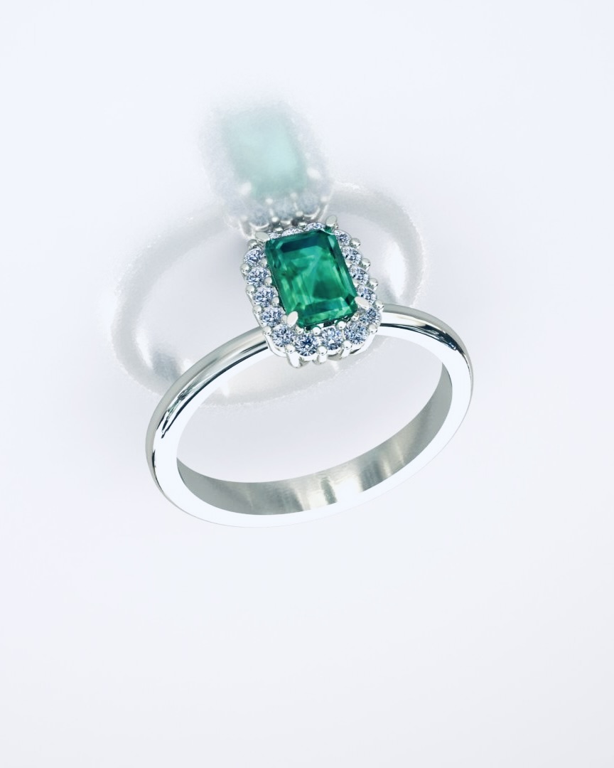 ALTINPEK GÜLCİHAN ZÜMRÜT PIRLANTA YÜZÜK